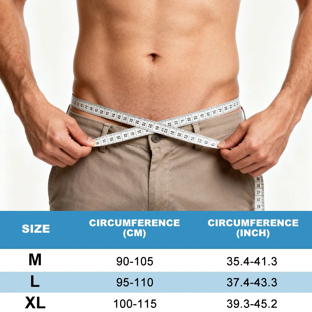 Cinto Ortopédico Ajustável para Hérnia Inguinal com 2 Almofadas de Compressão | Suporte Confortável para Homem e Mulher