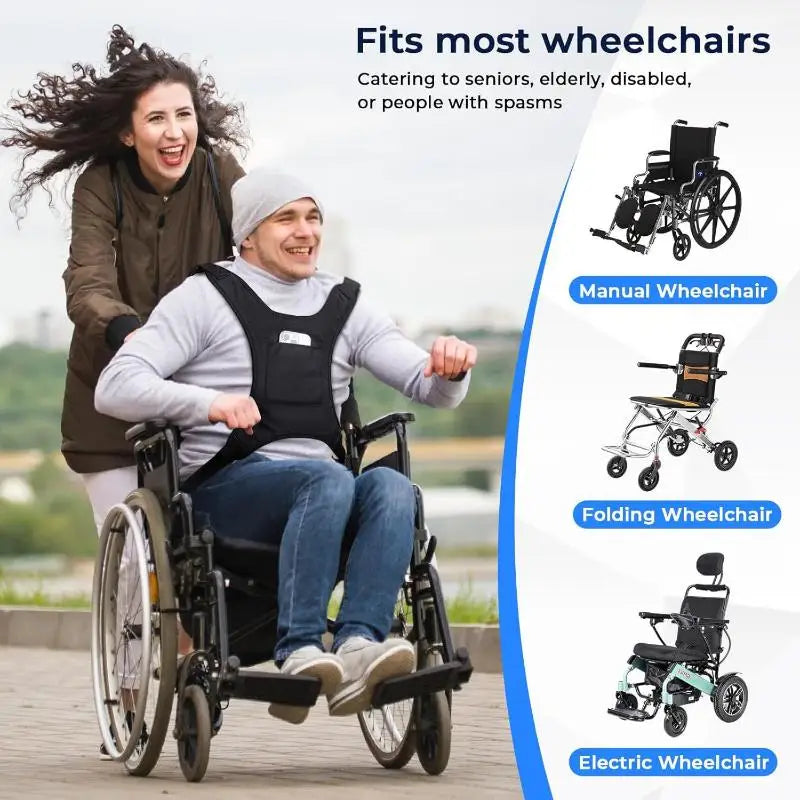 Wheelchair Fall Prevention Safety Seat Belt Shoulder Fixing Straps Nursing Band For Elderly Patients Harness Brace Support Vest