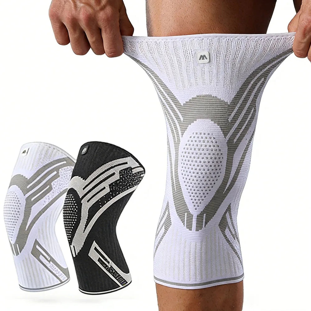 Joelheira de Compressão Premium com Suporte Articular e Estabilização Desportiva