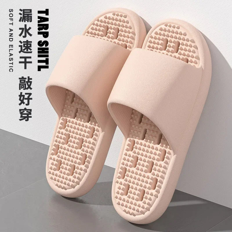 Chinelos de Banho Antiderrapantes com Conforto Ergonómico e Drenagem Rápida
