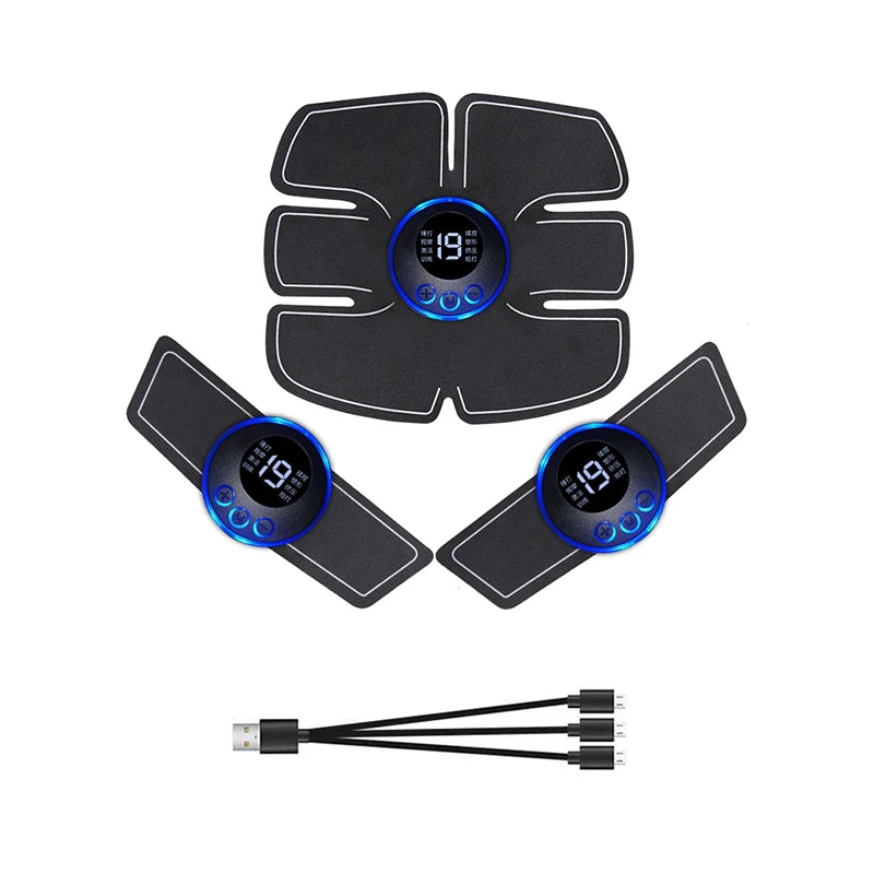 Massageador EMS elétrico recarregável via USB para alívio da dor