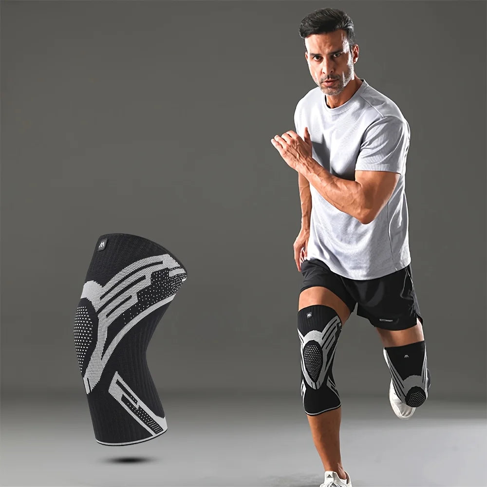 Joelheira de Compressão Premium com Suporte Articular e Estabilização Desportiva