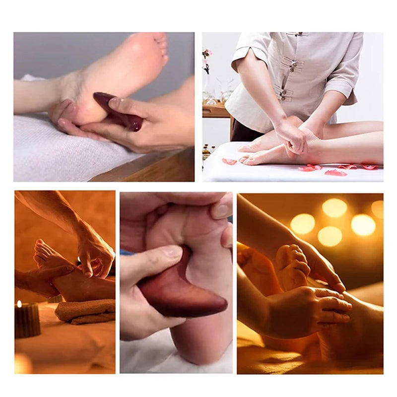 Ferramenta de Massagem e Liberação Miofascial em Madeira de Sândalo