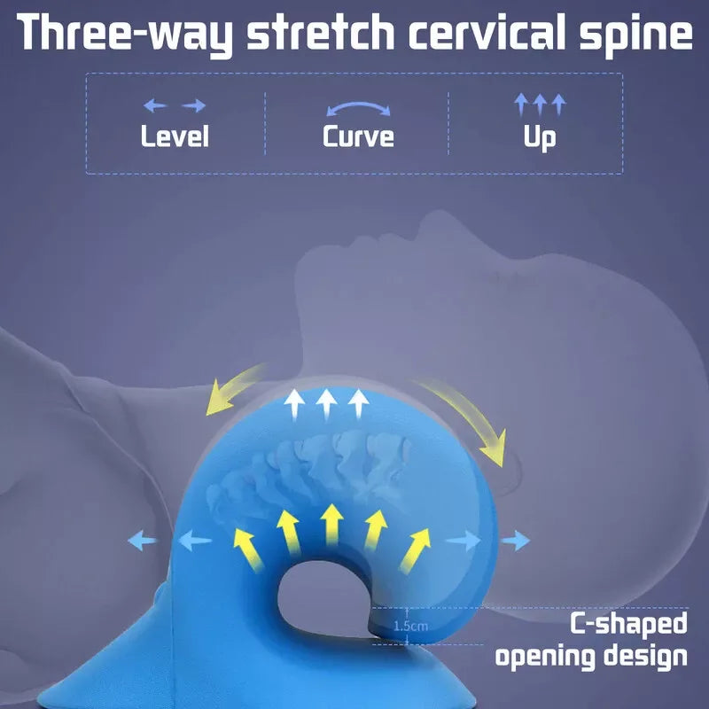 Dispositivo de Tração Cervical e Relaxamento do Pescoço e Ombros | Alívio da Dor