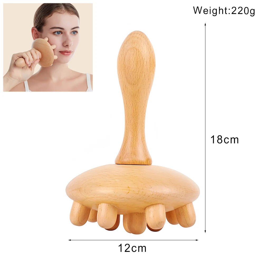 Ferramenta Profissional de Massagem em Madeira
