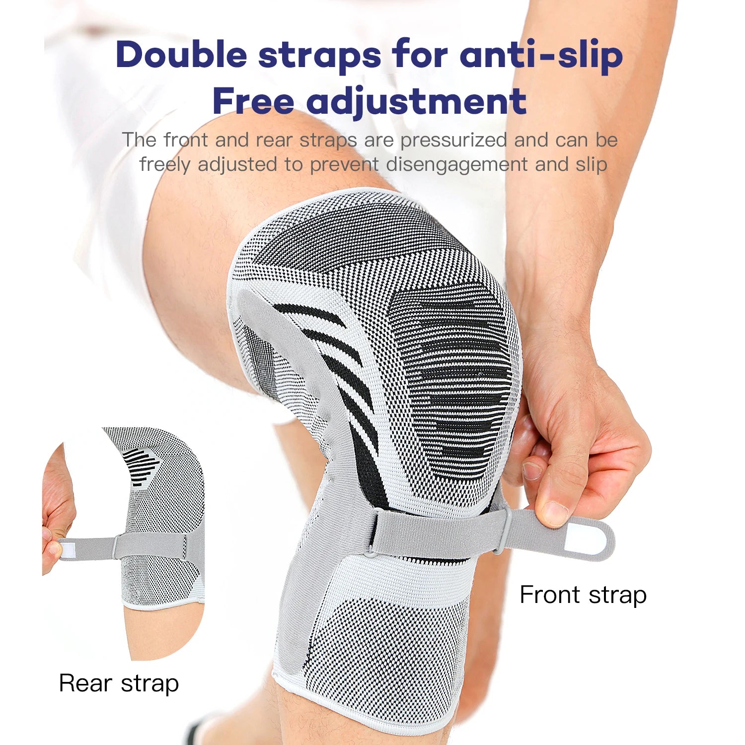 1PCS Knee Brace Support Straps Knee Compression Sleeves for Men & Women Meniscus Tear Arthritis Sports Joint Pain Relief