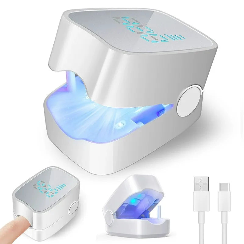 Aparelho de luz para limpeza de fungos nas unhas