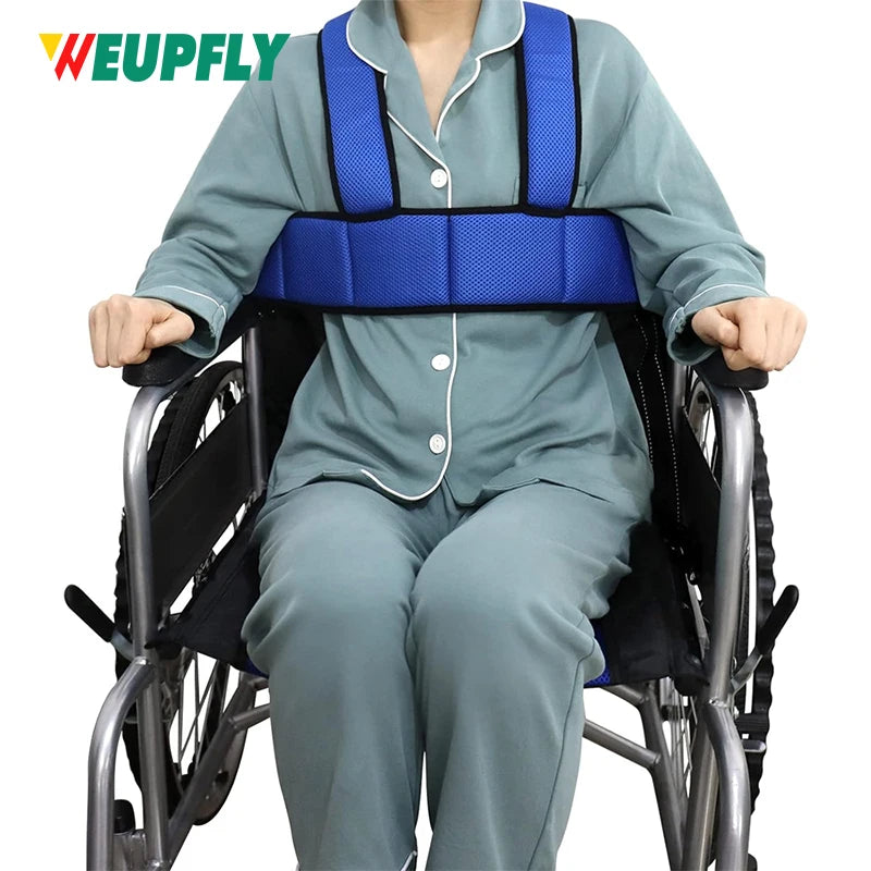 1PCS Wheelchair Seat Belt Torso Support Vest, Full Body Harness Prevent Tilting or Falling, Chest Waist Band Restraint Strap