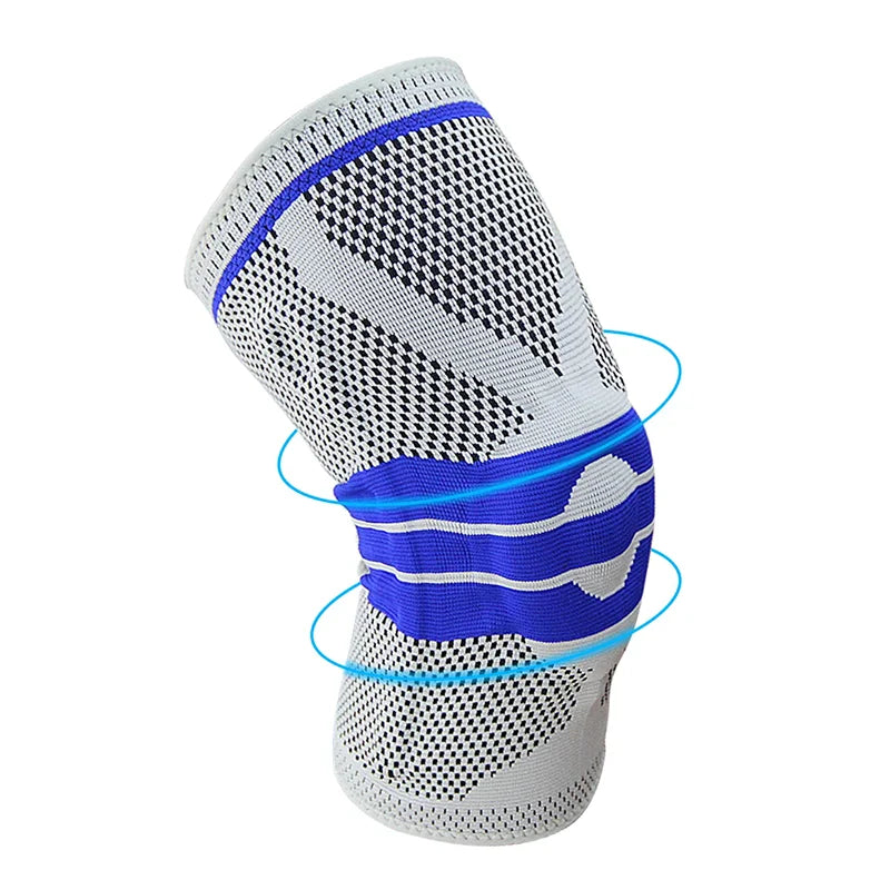 Joelheira de silicone com manga