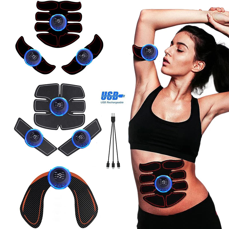 Massageador EMS elétrico recarregável via USB para alívio da dor