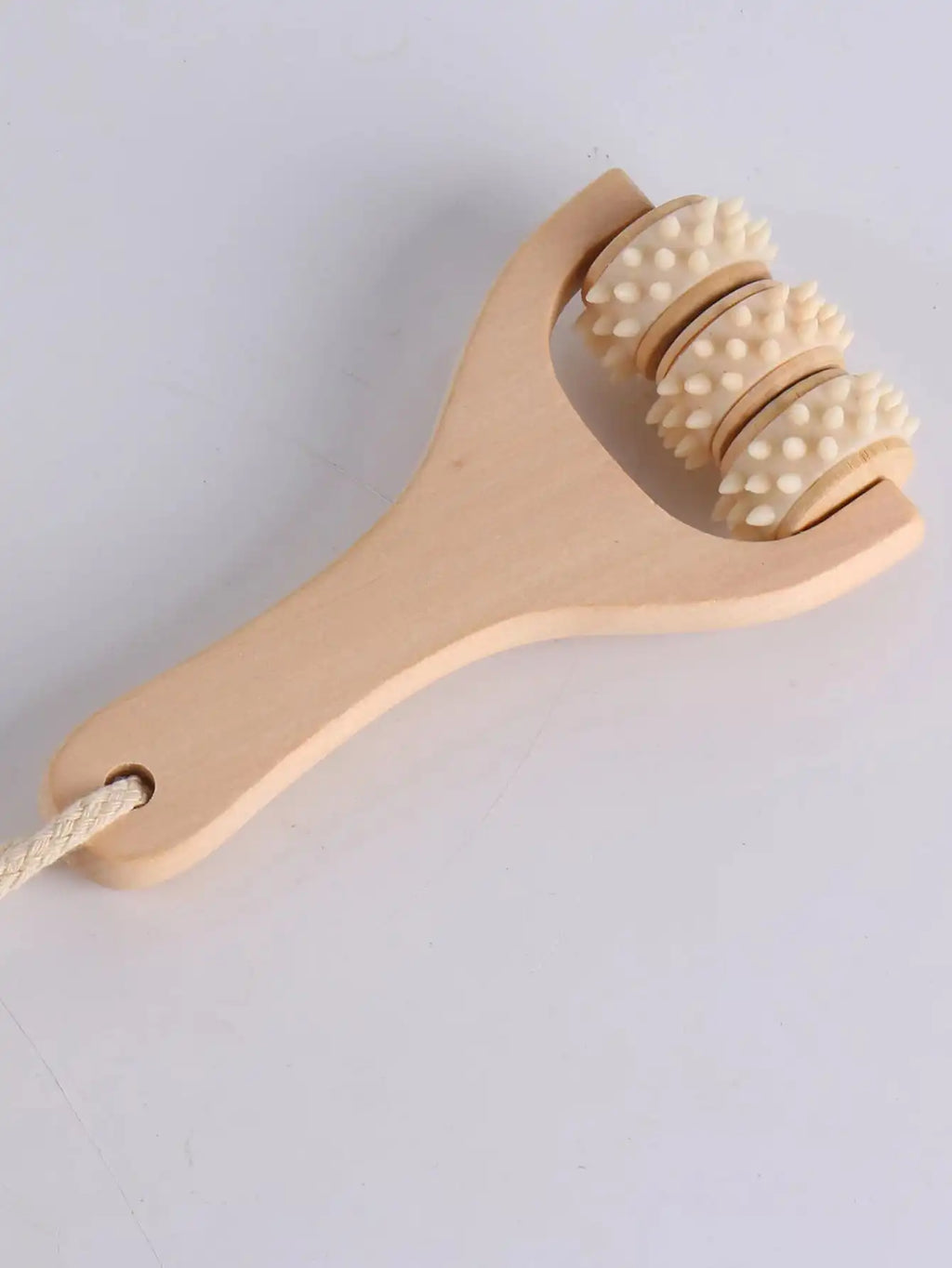 Massageador de rolos de madeira para terapia corporal