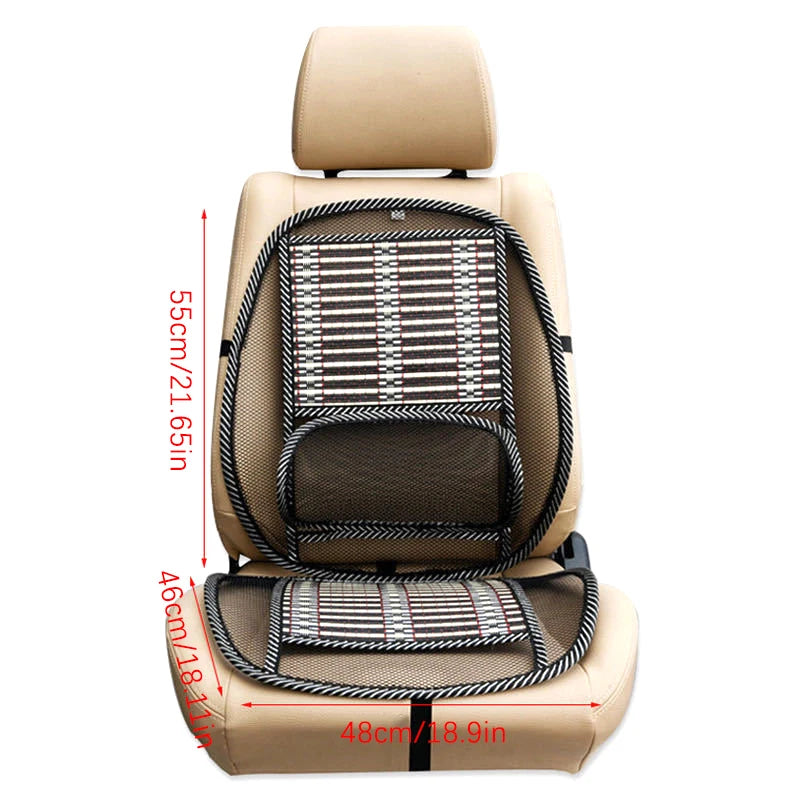 Summer Universal Office Chair Breathable Lumbar Back Support Spine Posture Correction Back Pillow Car Cushion For Car Truck Seat