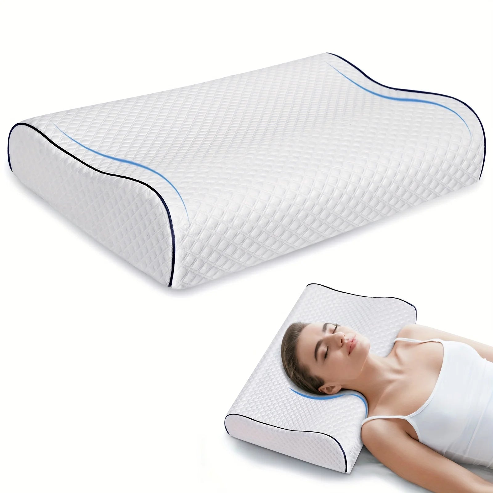 Almofada Cervical com Massageador para Alívio do Desconforto no Pescoço