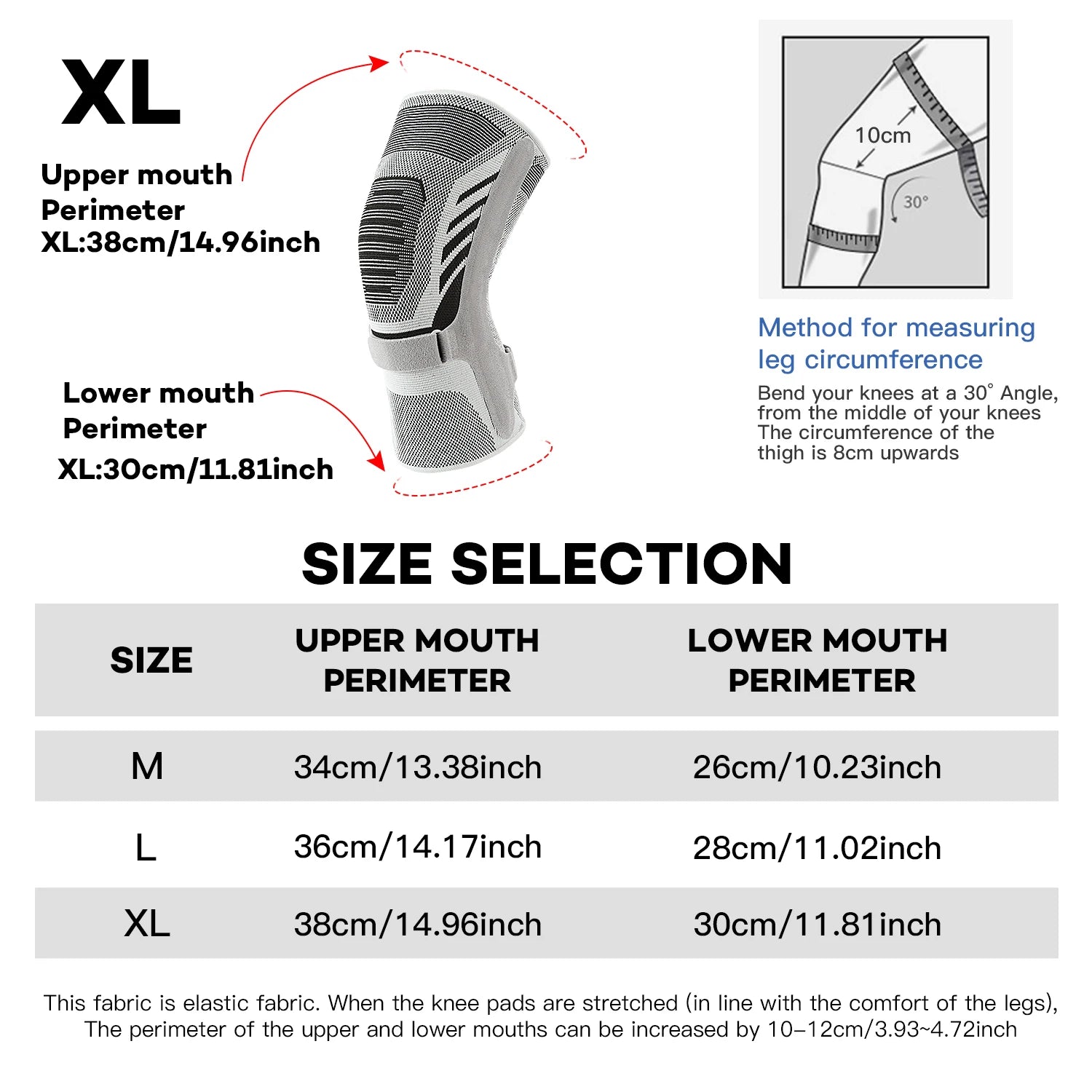 1PCS Knee Brace Support Straps Knee Compression Sleeves for Men & Women Meniscus Tear Arthritis Sports Joint Pain Relief