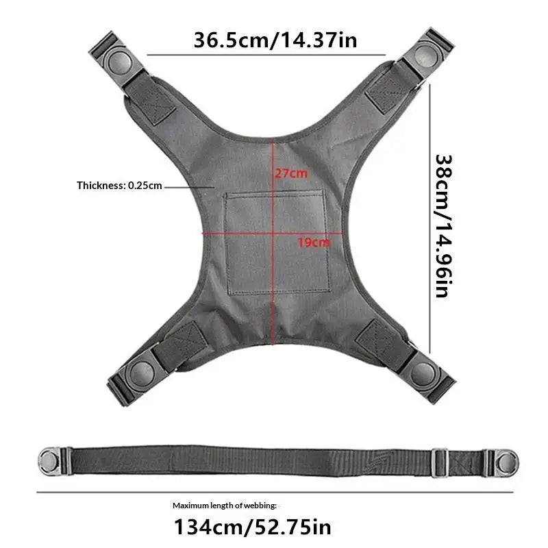 Wheelchair Fall Prevention Safety Seat Belt Shoulder Fixing Straps Nursing Band For Elderly Patients Harness Brace Support Vest