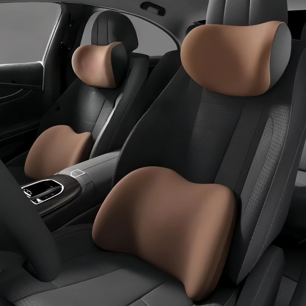 Almofada Ergonómica de Apoio Lombar e Cervical para Automóvel