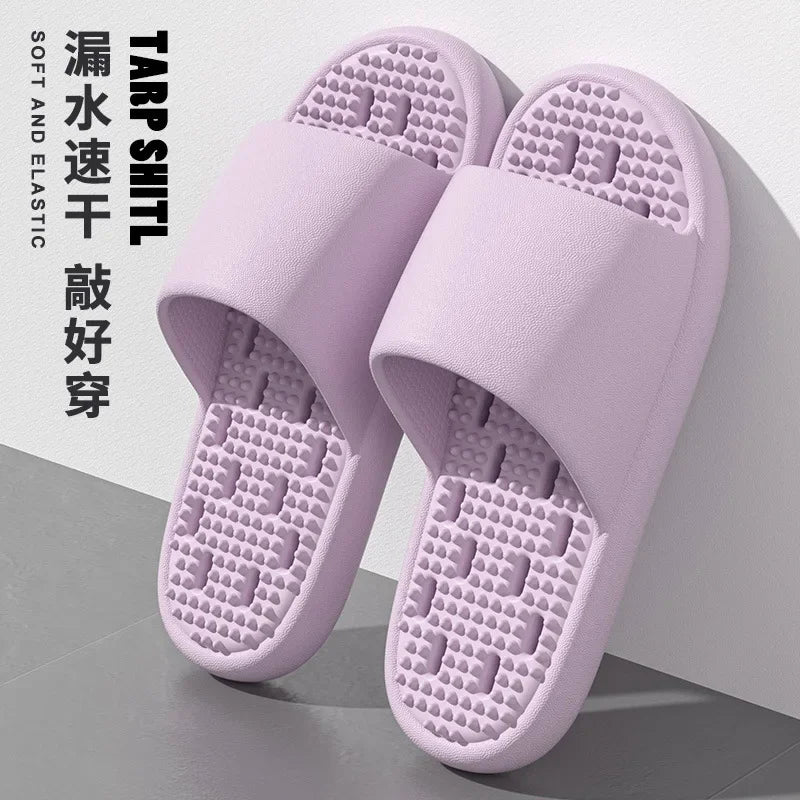 Chinelos de Banho Antiderrapantes com Conforto Ergonómico e Drenagem Rápida