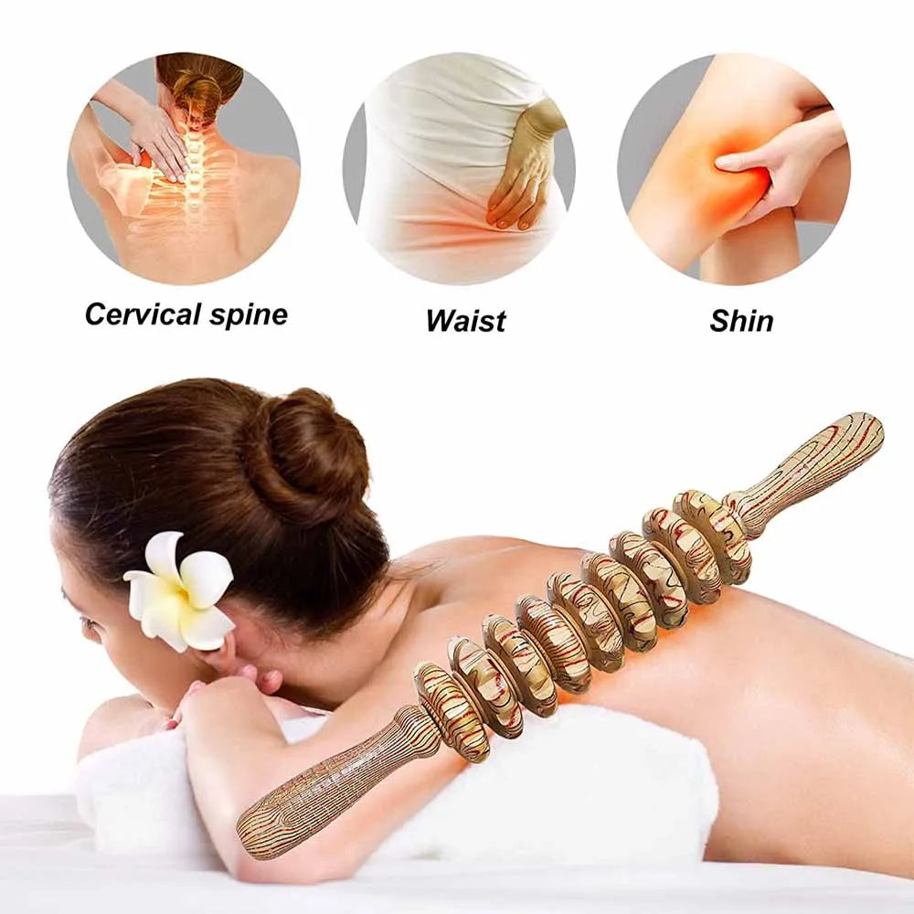 Massageador Corporal em Madeira Natural
