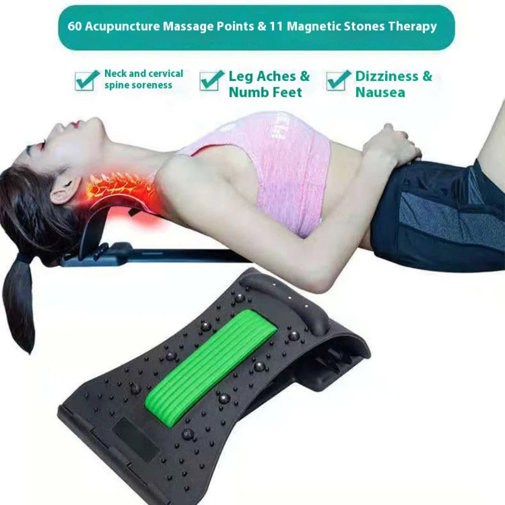 Corretor da coluna cervical, alongador lombar