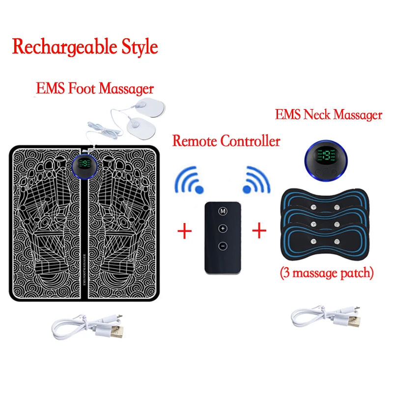 Massageador Digital para Pés com Controlo Remoto