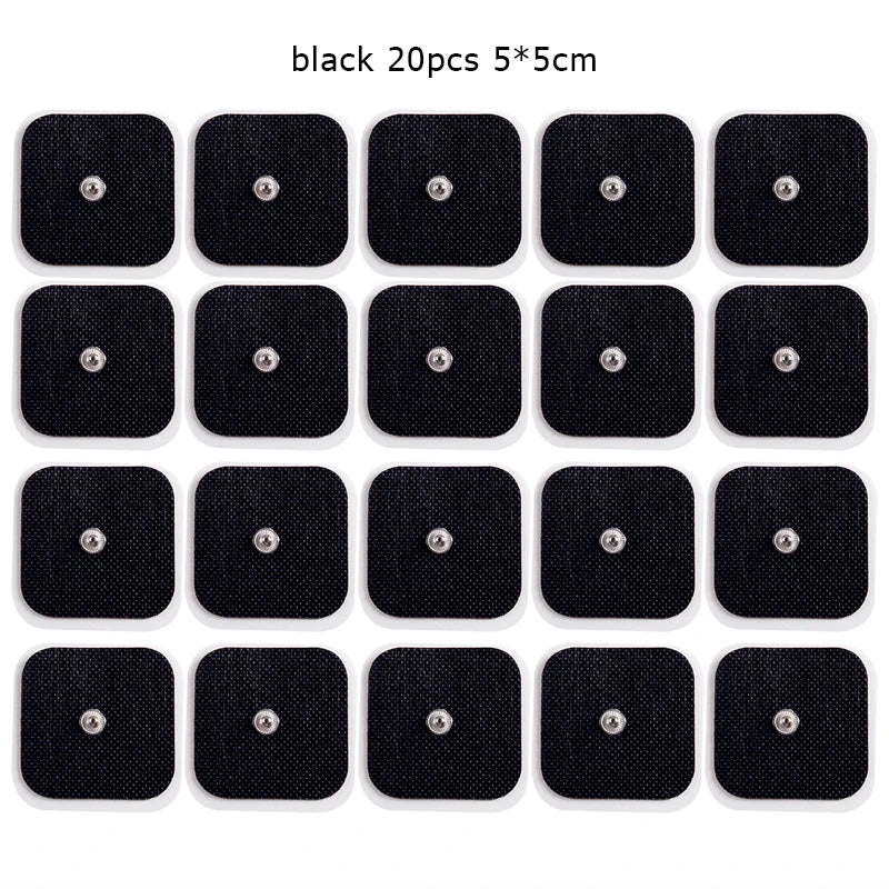 Eletrodos adesivos reutilizáveis de 5*5cm para máquina TENS, EMS