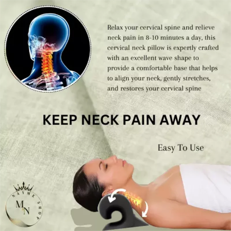 Dispositivo de Tração Cervical e Relaxamento do Pescoço e Ombros | Alívio da Dor