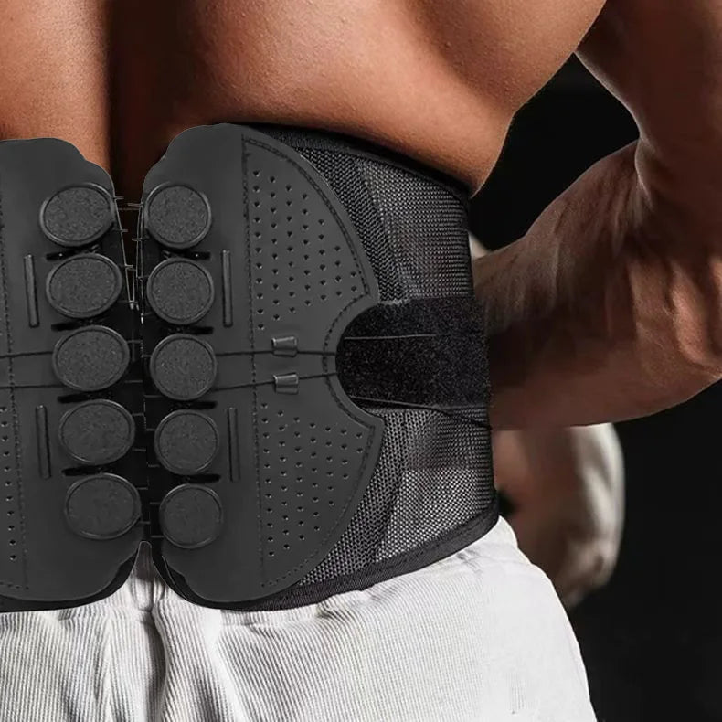 Cinta de suporte para a cintura em malha respirável para correção postural
