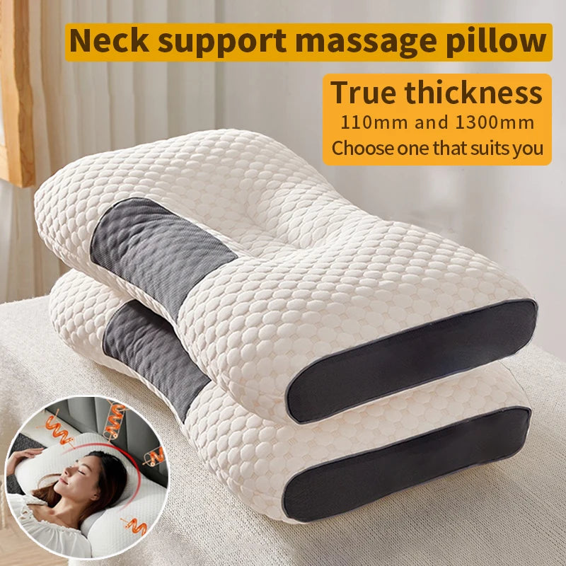 Almofada Cervical Ortopédica com Fibra de Soja | Massagem SPA e Proteção do Pescoço