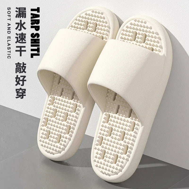 Chinelos de Banho Antiderrapantes com Conforto Ergonómico e Drenagem Rápida