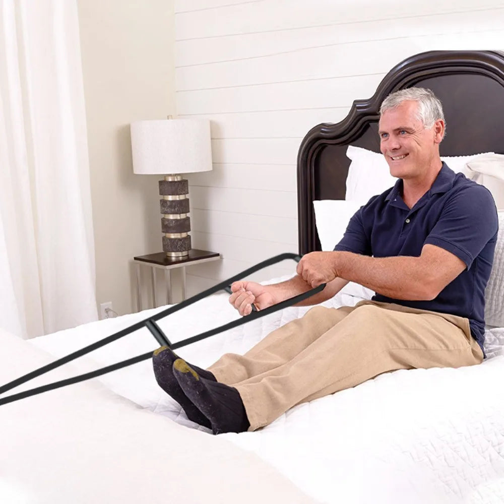Correia de Apoio para Levantar da Cama com Pegas Ergonómicas | Auxílio de Mobilidade para Idosos e Reabilitação