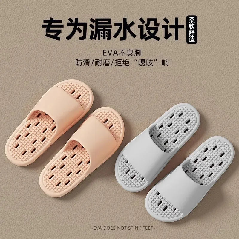 Chinelos de Banho Antiderrapantes com Conforto Ergonómico e Drenagem Rápida