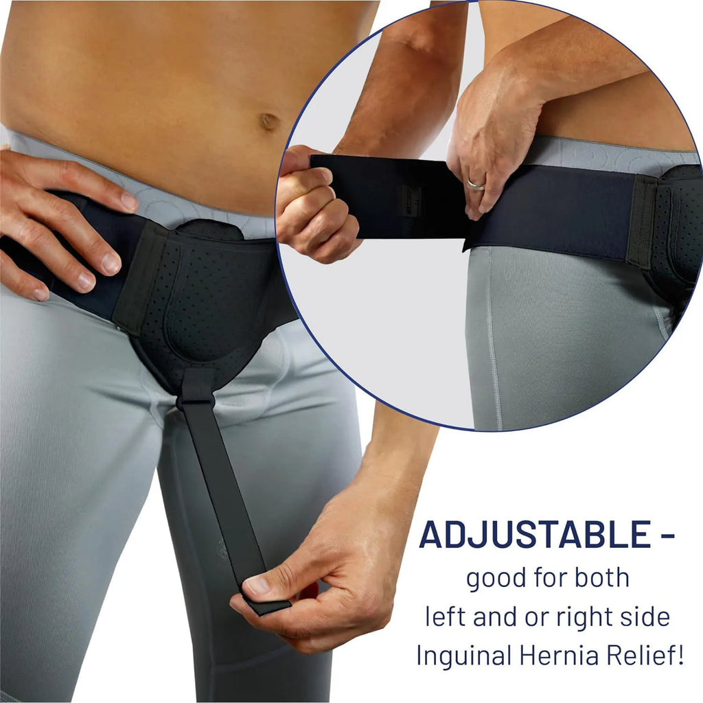 Cinta ortopédica para hérnia inguinal