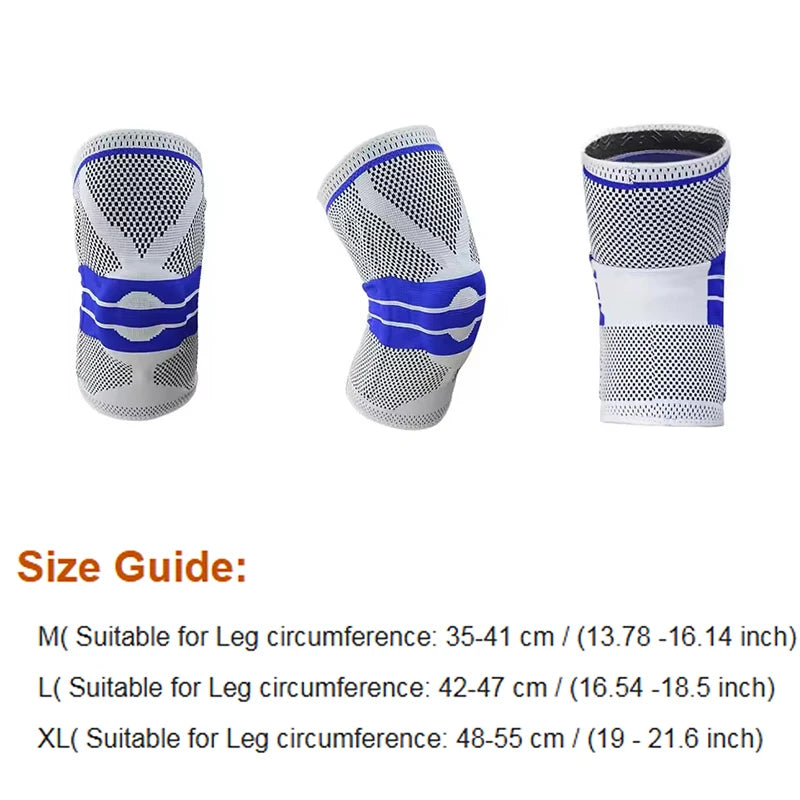 Joelheira de silicone com manga
