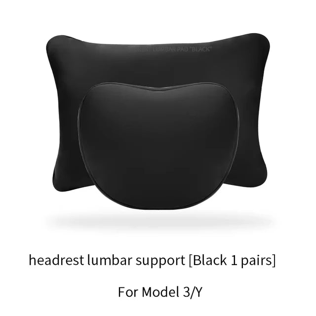 Almofada de Apoio Cervical e Lombar com Acabamento Premium para Tesla