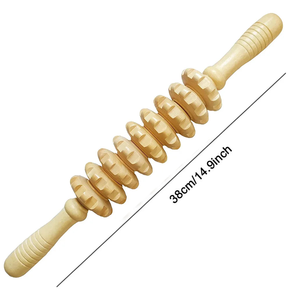 Massageador Corporal em Madeira Natural
