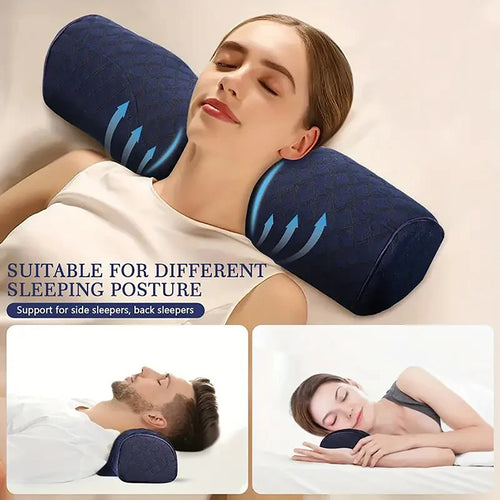 Almofada Cervical com Massageador para Alívio do Desconforto no Pescoço