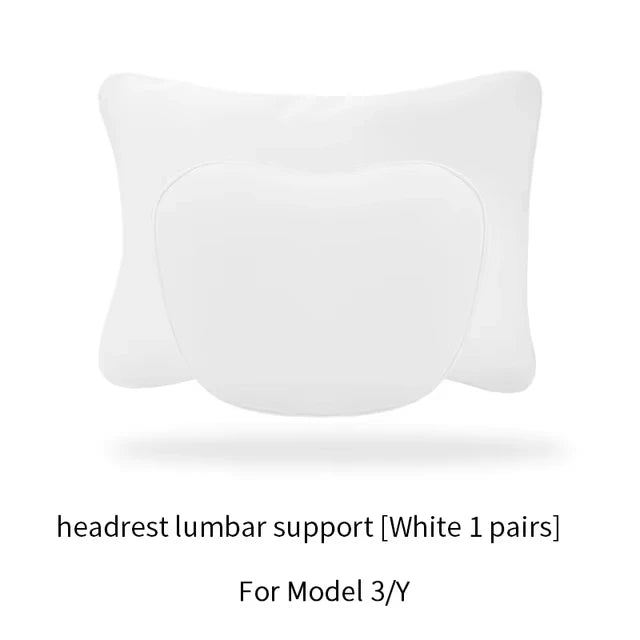 Almofada de Apoio Cervical e Lombar com Acabamento Premium para Tesla
