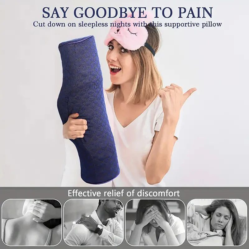 Almofada Cervical com Massageador para Alívio do Desconforto no Pescoço