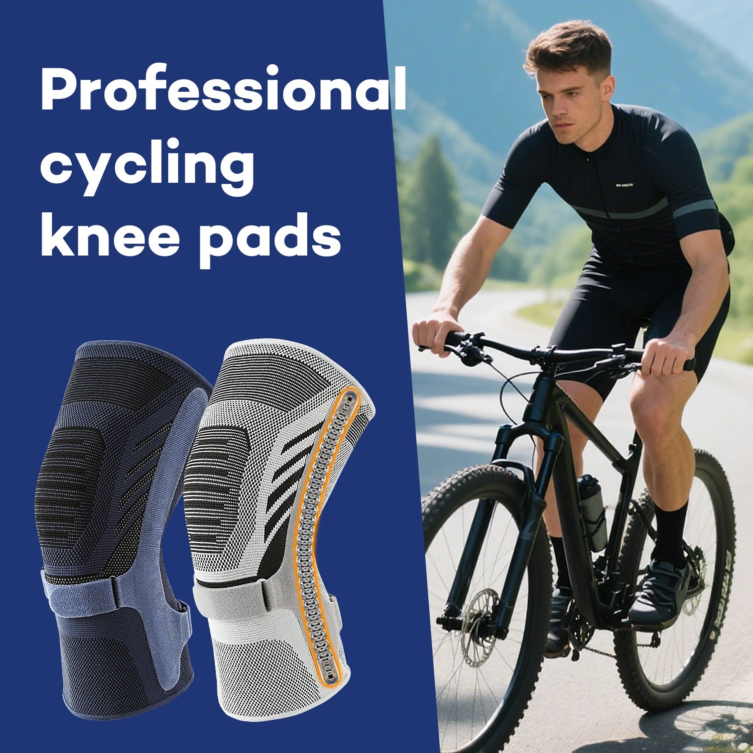 1PCS Knee Brace Support Straps Knee Compression Sleeves for Men & Women Meniscus Tear Arthritis Sports Joint Pain Relief