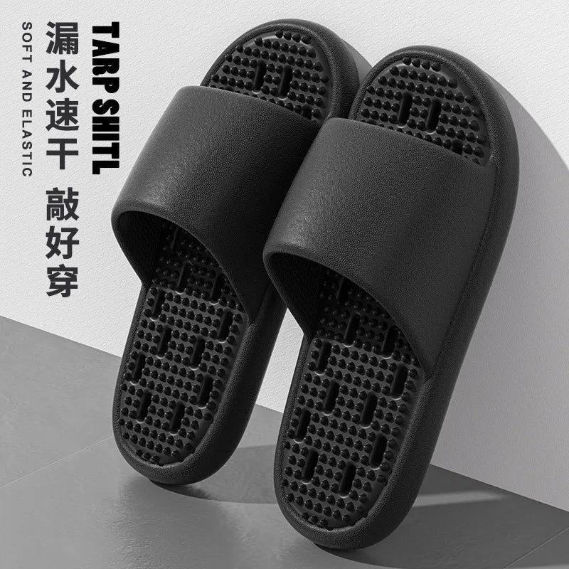 Chinelos de Banho Antiderrapantes com Conforto Ergonómico e Drenagem Rápida
