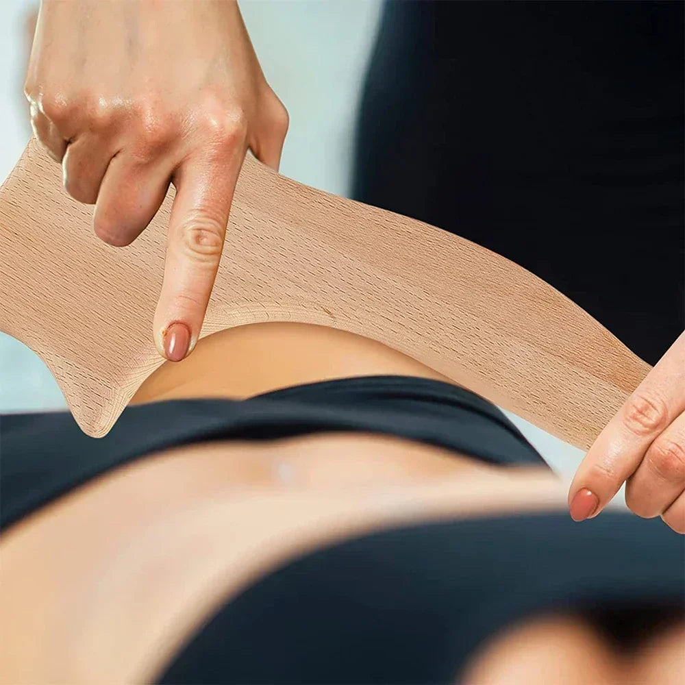 Ferramenta Profissional de Massagem em Madeira