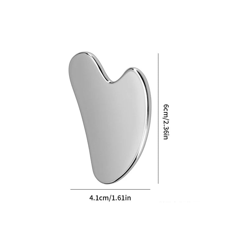 Raspador de Aço Inoxidável para Massagem Facial