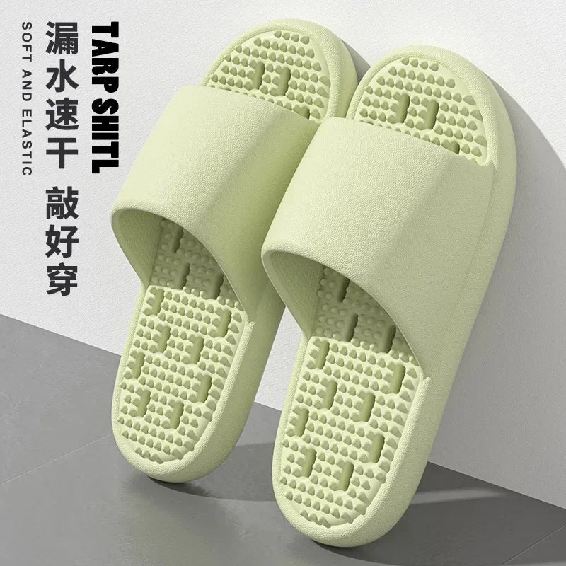 Chinelos de Banho Antiderrapantes com Conforto Ergonómico e Drenagem Rápida