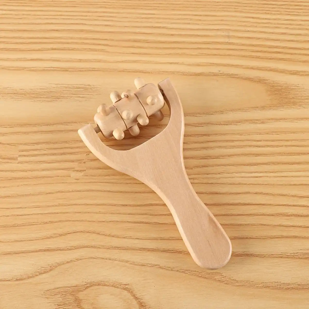 Massageador de rolos de madeira para terapia corporal