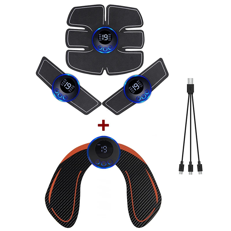 Massageador EMS elétrico recarregável via USB para alívio da dor