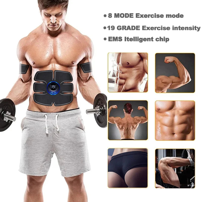 Massageador EMS elétrico recarregável via USB para alívio da dor